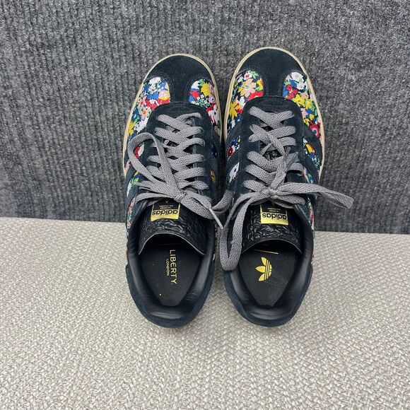 Adidas Gazelle Bold Liberty London Black Gold Floral Platform Women’s 8 JI2572 - Picture 7 of 8